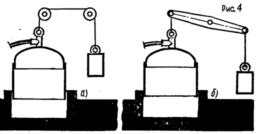 Схема уравновешивания колокола газгольдера ферментатора биоректора