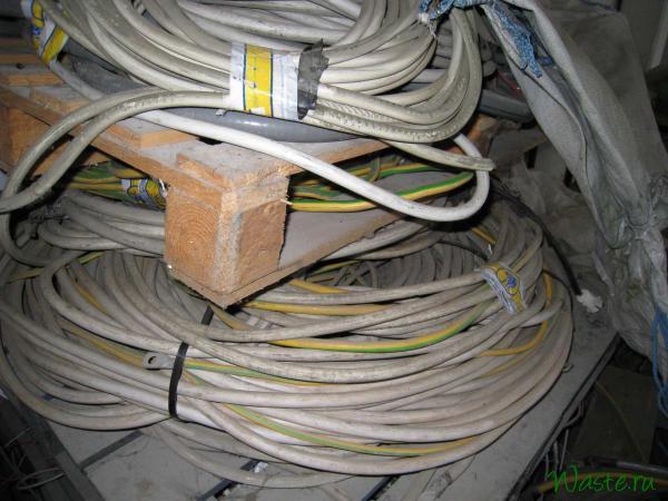 Отходы силового кабеля