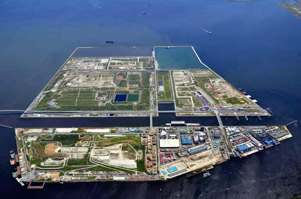 Центр утилизации отходов в Токийском заливе