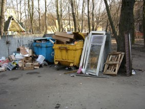 Пример плохой организации раздельного сбора отходов работниками ЖКХ