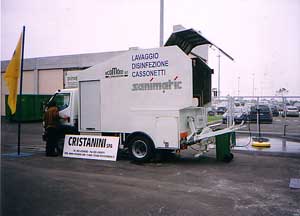 Машина для мойки и дезинфекции мусорных контейнеров Eurosanimatic